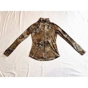 She Outdoor Shirt 1/4 Zip Pullover Strata Hunting Camo Womens XSmall
